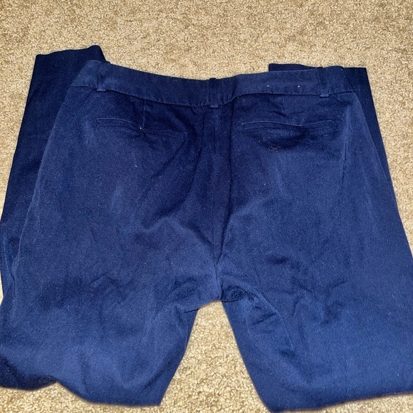 J.Crew size 8 navy straight leg pants 3/4 - Picture 6 of 6